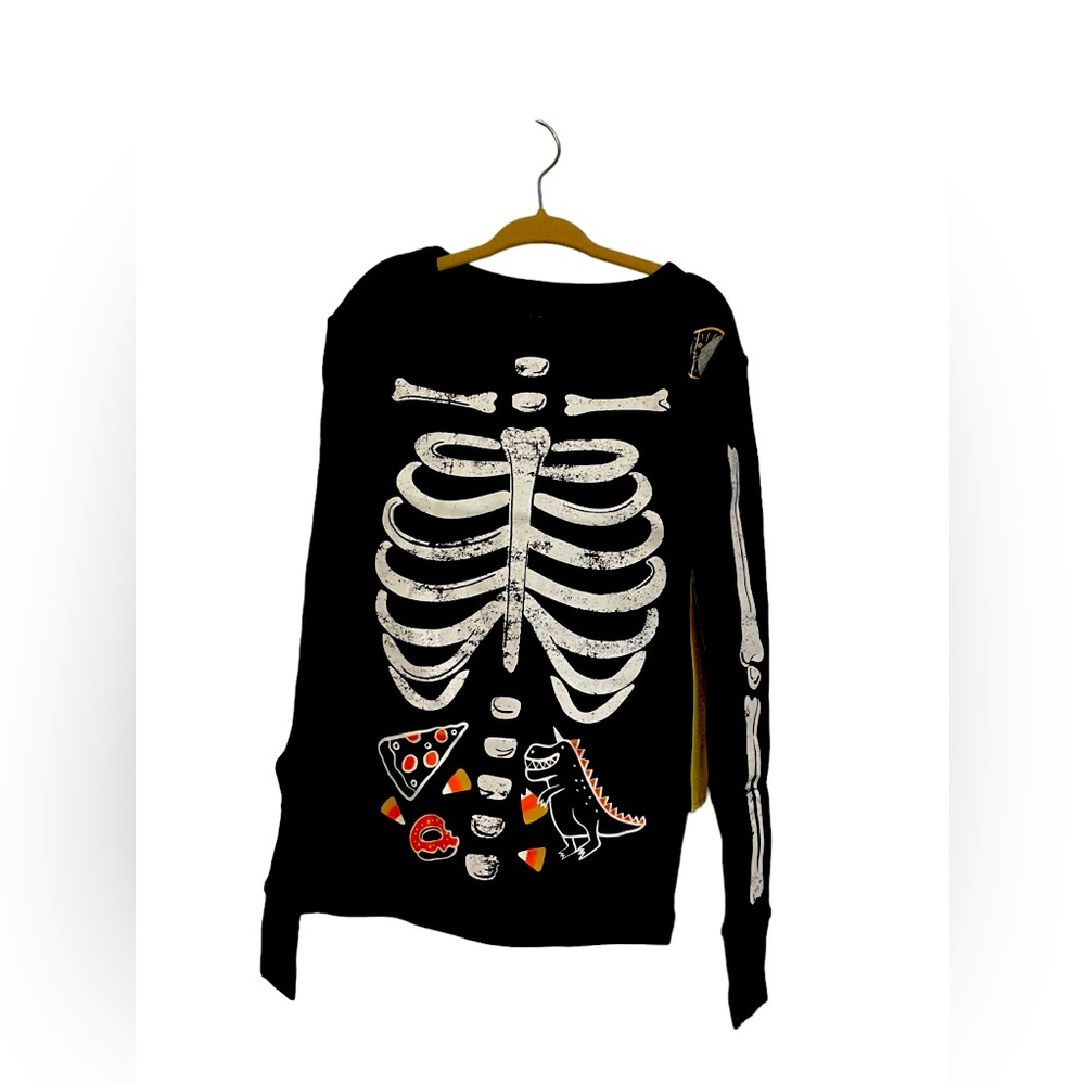 Cat & Jack Glow in the Dark Skeleton Long Sleeves - Size 8